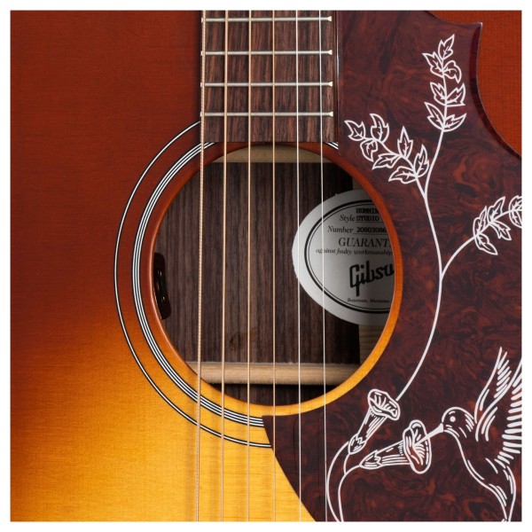 Gibson Hummingbird Studio, Satin Rosewood Burst - soundhole
