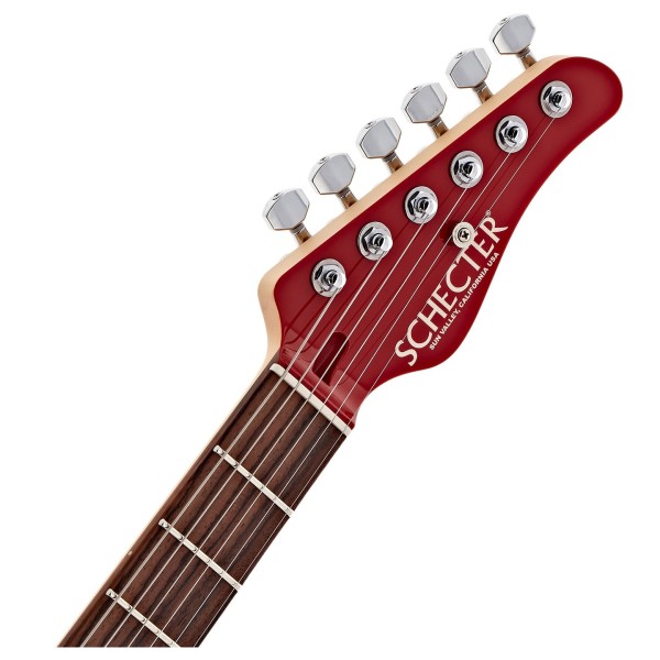 Schecter USA PT SS, Red  - headstock 