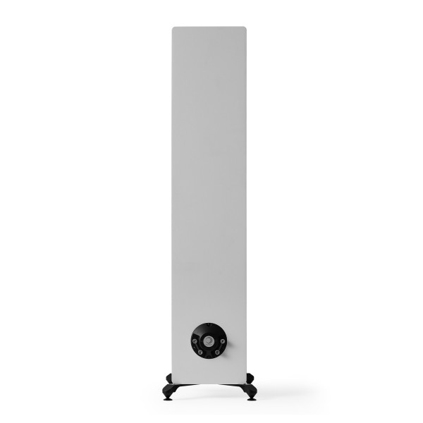 Elipson Prestige Facet II 14F Floorstanding Speaker, White Matt - Rear view and speaker terminals
