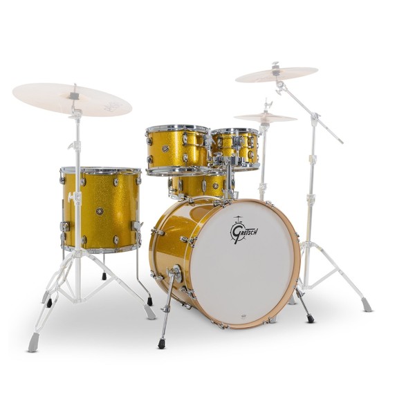 Gretsch Catalina Maple 22" USA Fusion Shell Pack, Lemon Sparkle