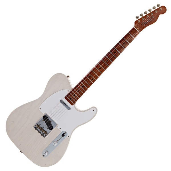 Fender Custom Shop 1952 Telecaster Relic, Roasted 3A Flame Maple Neck, White Blonde - front
