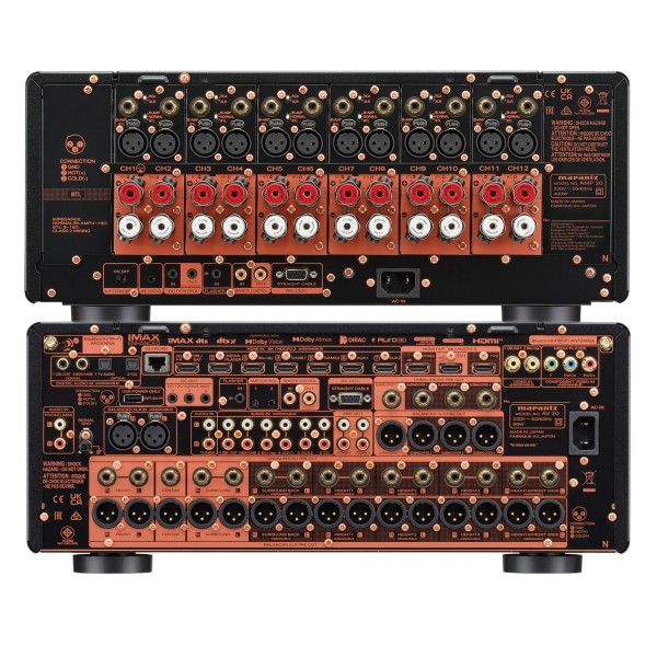 Marantz AV 20 and AMP 20 AV Pre and Power Amplifier Bundle - rear 
