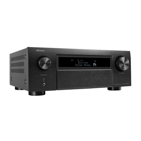 Denon AVC-X6800H 11.4 Channel 8K AV Amplifier, Black Front View