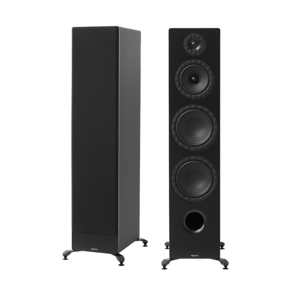 Elipson Prestige Facet II 24F Floorstanding Speakers (Pair), Black Matt