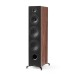 Elipson Prestige Facet II 24F Floorstanding Speakers (Pair), Black Matt / Walnut - Angled view, no grille attached