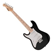 Antiquity ST1 Mini 3/4 Size Left Handed Electric Guitar, Black