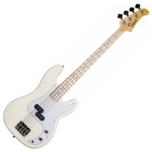 Antiquity AQ-PB Bass Guitar, White