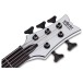 Schecter Stiletto Stage-5, Gloss White  - headstock 