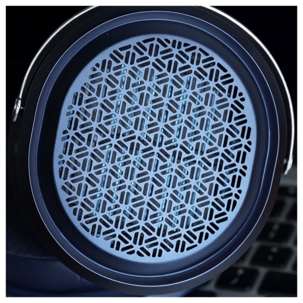 FiiO FT1 Pro Open-Back Planar Magnetic Headphones, Blue - side grille lifestyle 