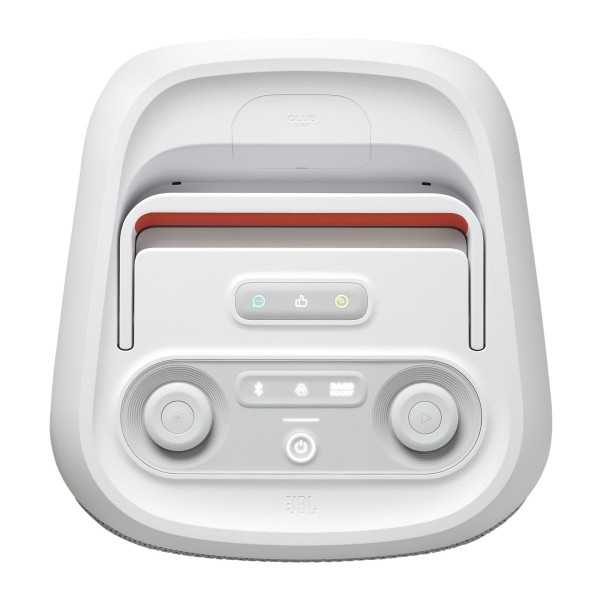 JBL PartyBox Club 120 Portable Bluetooth Speaker, White - top full 