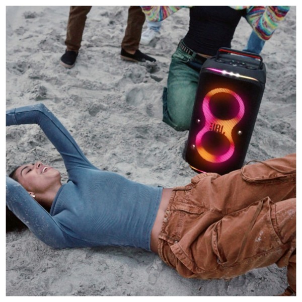JBL PartyBox Club 120 Portable Bluetooth Speaker, White - lifestyle 2