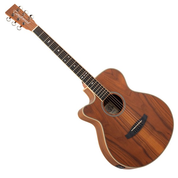 Tanglewood TRU4CEAWLH Reunion Pro Series Super Folk Left Handed Electro Acoustic, Black Walnut - front