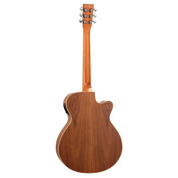 Tanglewood TRU4CEAWLH Reunion Pro Series Super Folk Left Handed Electro Acoustic, Black Walnut - back 