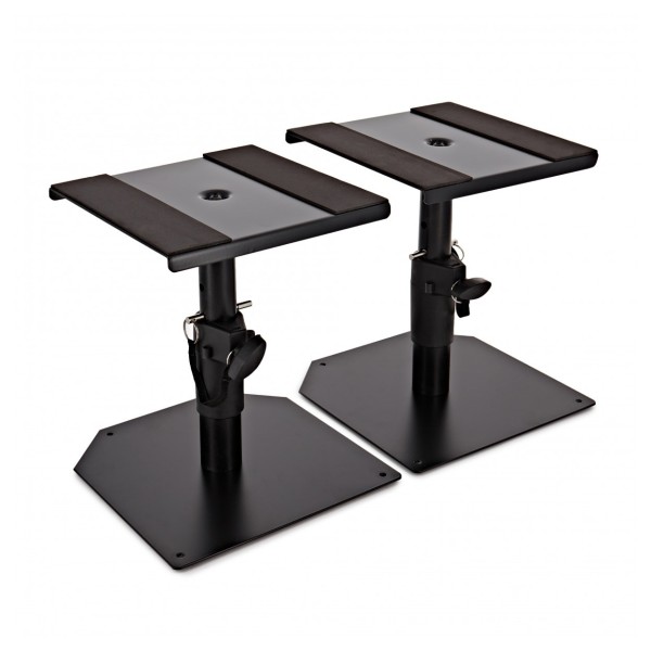Desktop Monitor Speaker Stands by Gear4music, Pair - Angled
