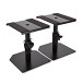 Desktop Monitor Speaker Stands by Gear4music, Pair - Angled