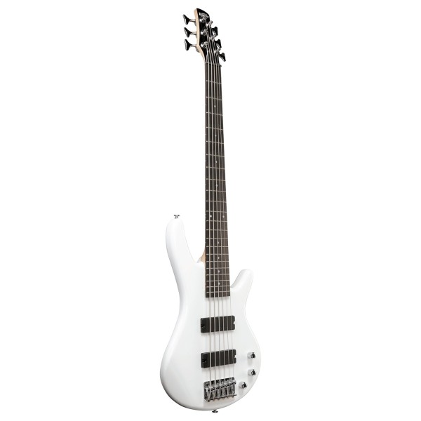 Ibanez GSR186-PW 6 String Electric Bass, Pearl White - angle 