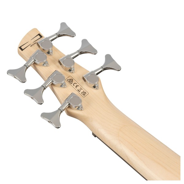 Ibanez GSR186-PW 6 String Electric Bass, Pearl White - headstock back 