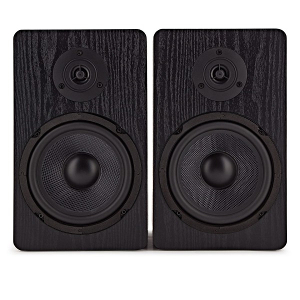 AVCOM 6" Bookshelf Speaker, Pair, Black