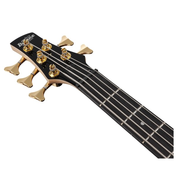 Ibanez GSR205PC 5 String Bass Guitar, Transparent Marine Burst - headstock 