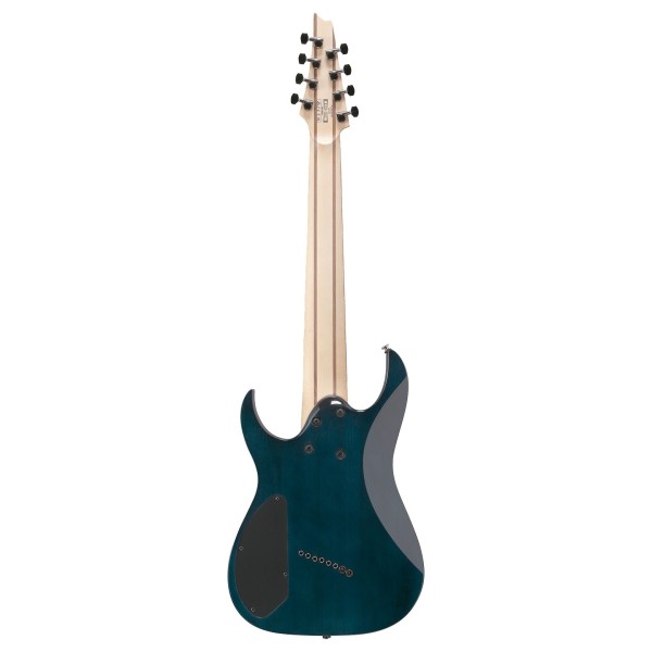 Ibanez RGMS8PB, Cosmic Blue Starburst - back 