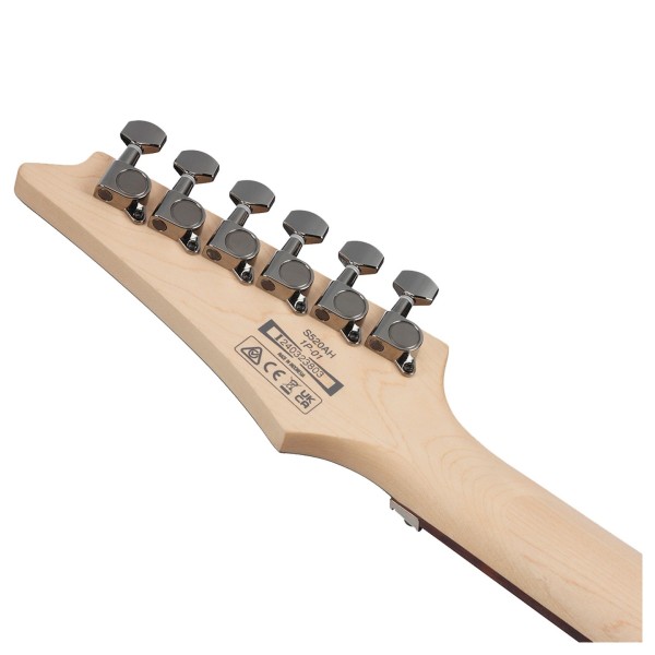 Ibanez S520AH, Antique Brown Stained - headstock back 