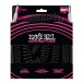 Ernie Ball 30ft Straight-Straight Coiled Instrument Cable, Black - Main