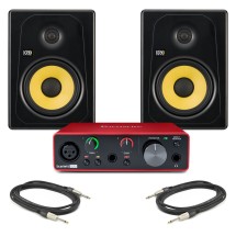 Focusrite Scarlett Solo (3rd Gen) and KRK Kreate 8 Studio Monitors