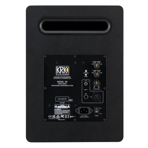 Kreate 8 Active Studio Monitor - Rear