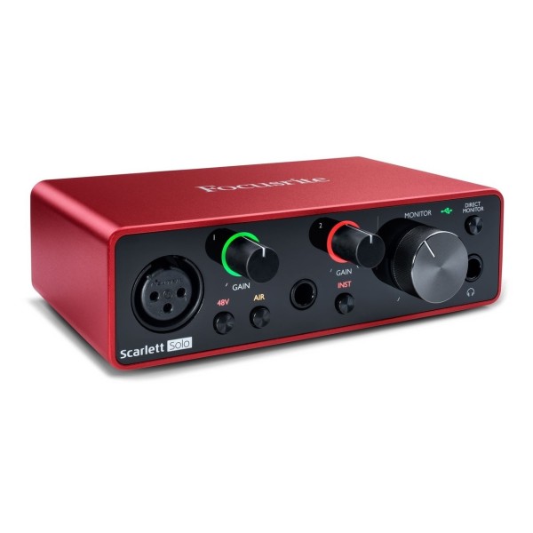 Focusrite Scarlett Solo (3rd Gen) - Angled 2