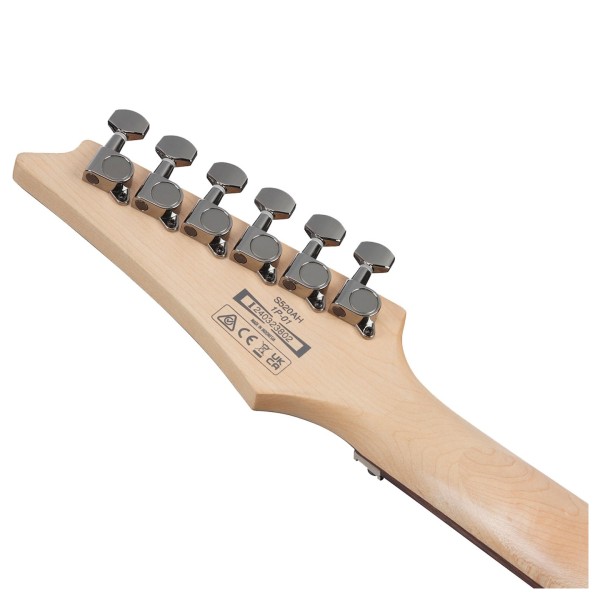 Ibanez S520AH, Cosmic Blue Flat - headstock back 
