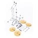 Pearl Export EXX 22'' Am. Fusion Drum Kit, Cherry Glitter - Includes Free Stool