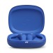 JBL Endurance Zone True Wireless Open Sound Sport Headphones, Blue - Earpieces in charging case