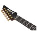 Ibanez AZ47P2K Premium, Dragon Eye Burst - headstock 