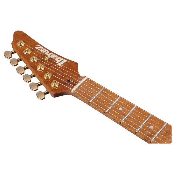 Ibanez LB1 Lari Basilio, Black - headstock 