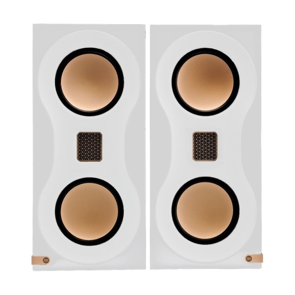 Monitor Audio Studio 89 Bookshelf Speakers (Pair), High Gloss White - 