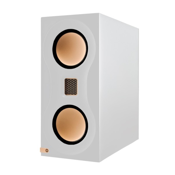 Monitor Audio Studio 89 Bookshelf Speakers (Pair), High Gloss White - left 