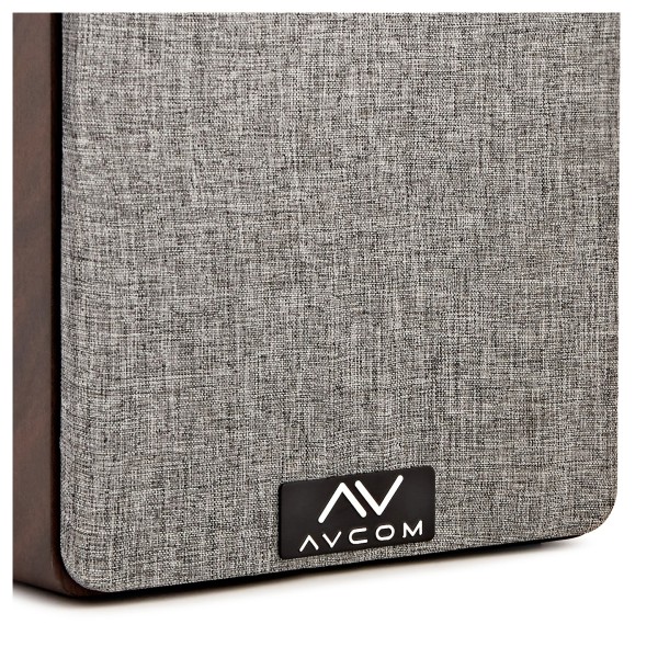 AVCOM 6" Bookshelf Speaker, Pair, Walnut