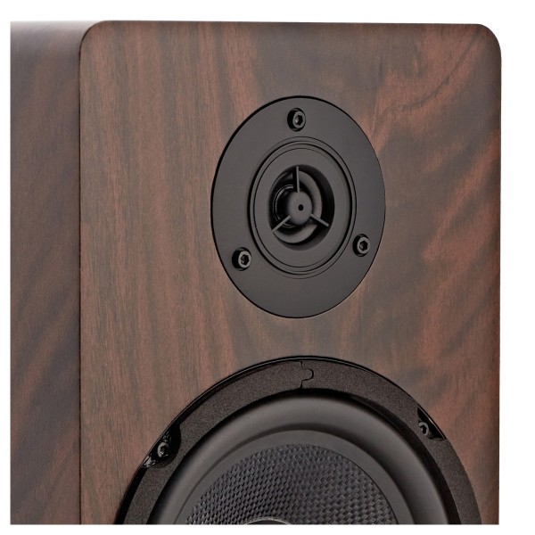 AVCOM 6" Bookshelf Speaker, Pair, Walnut