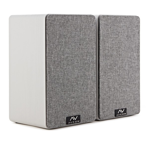 AVCOM 6" Bookshelf Speaker, Pair, White