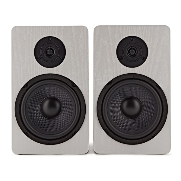 AVCOM 6" Bookshelf Speaker, Pair, White