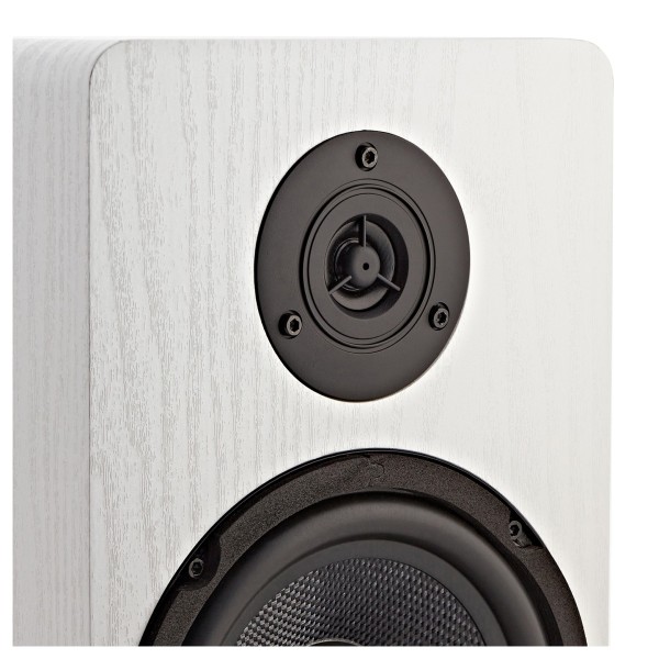 AVCOM 6" Bookshelf Speaker, Pair, White