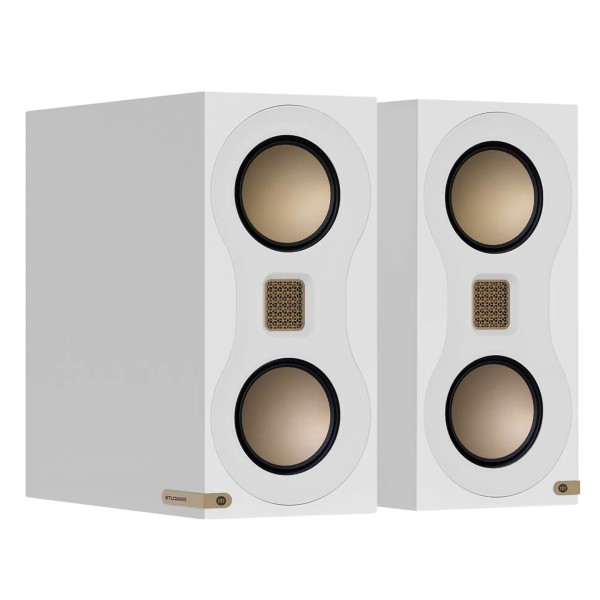 Monitor Audio Studio 89 Bookshelf Speakers (Pair), High Gloss White