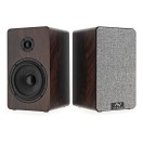 AVCOM 5" Bookshelf Speaker Pair, Walnut