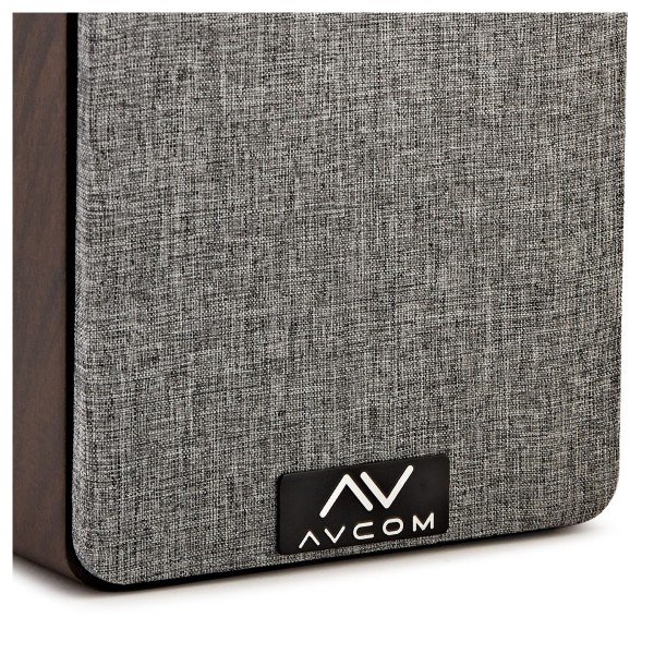 AVCOM 5" Bookshelf Speaker, Pair, Walnut