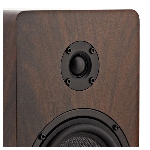 AVCOM 5" Bookshelf Speaker, Pair, Walnut