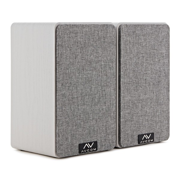 AVCOM 5" Bookshelf Speaker, Pair, White