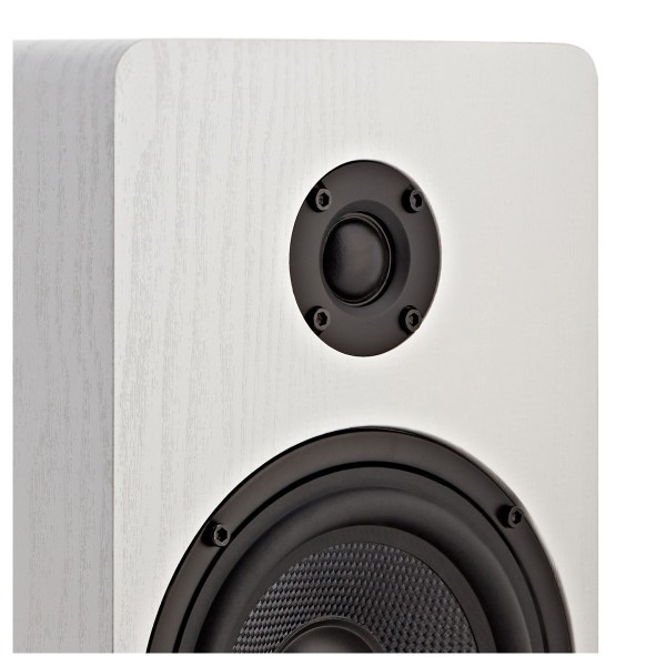 AVCOM 5" Bookshelf Speaker, Pair, White