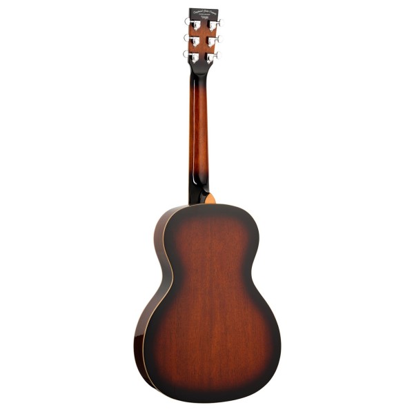 Tanglewood TUR8 Resonator Guitar, Vintage Burst Gloss - back 