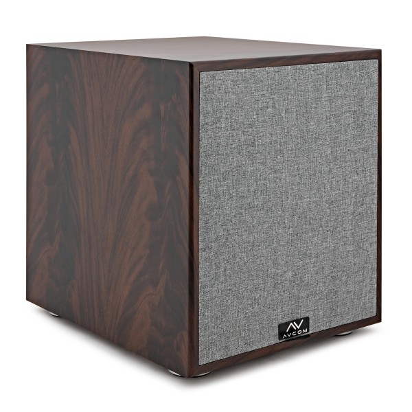 AVCOM 10" Active Subwoofer, Walnut