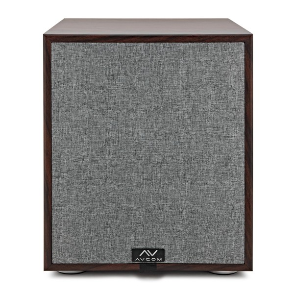 AVCOM 10" Active Subwoofer, Walnut
